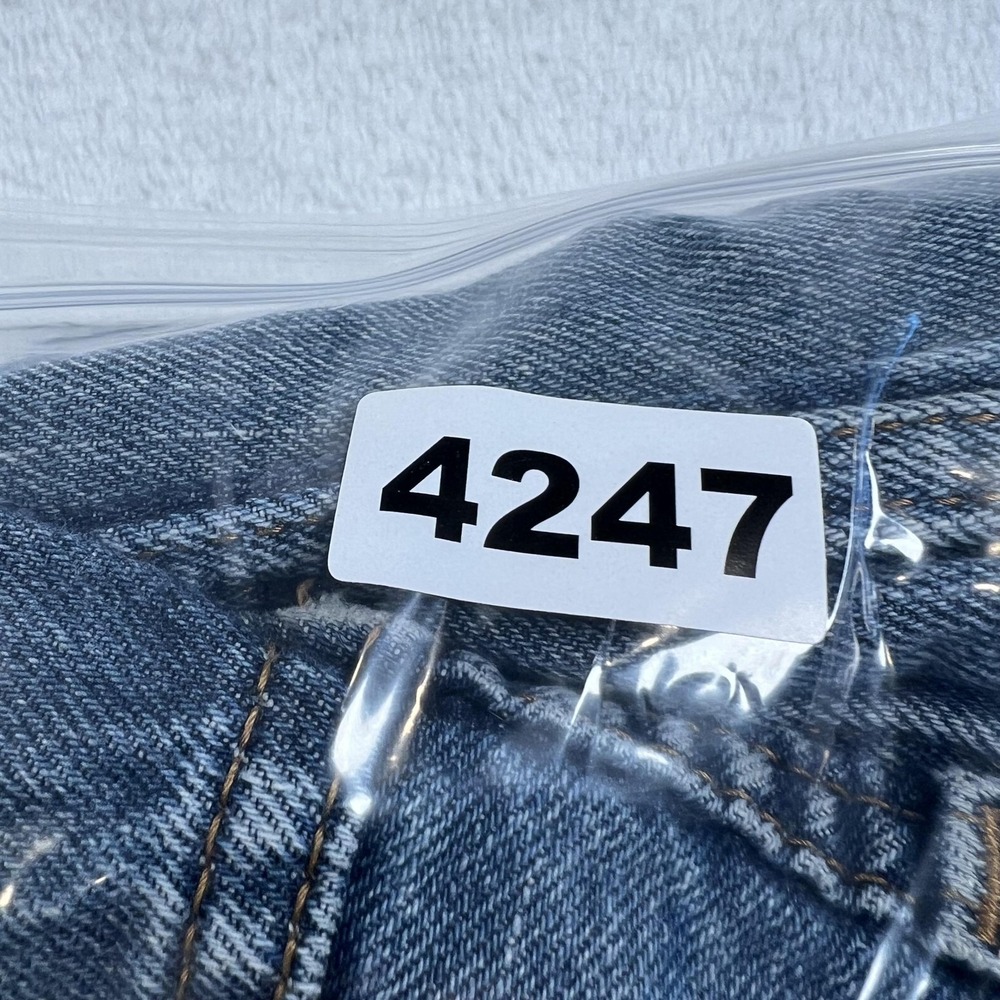Levis 505 Y2K Jeans Mens 34x30 Medium Wash Denim Regular Fit Straight Leg Blue - Picture 12 of 12
